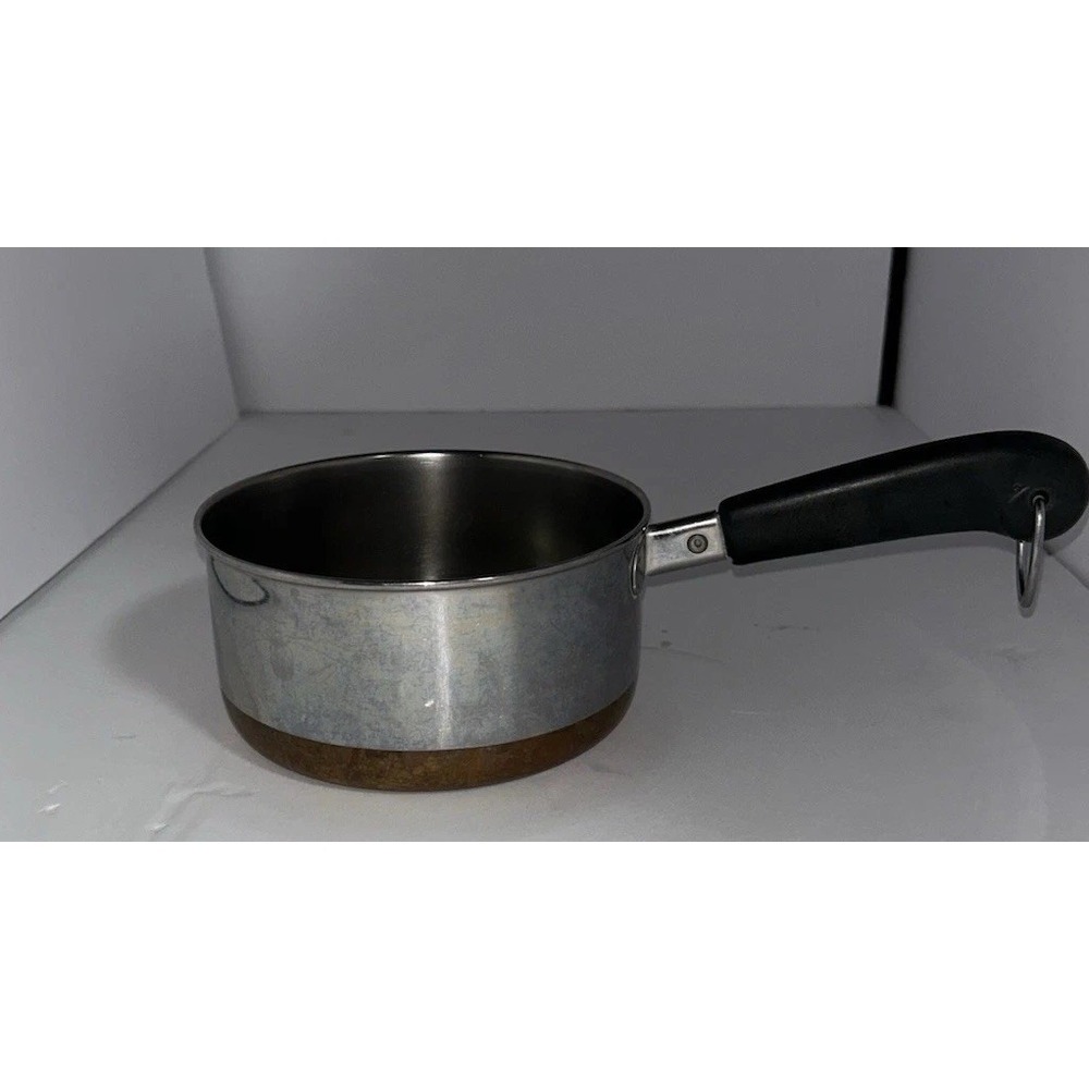 Vintage 1801 Revere Ware 1 Qt Copper Clad Saucepan Pot ONLY Clinton ILL USA 1994